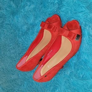 DBDK Red Suede Heels Size 7